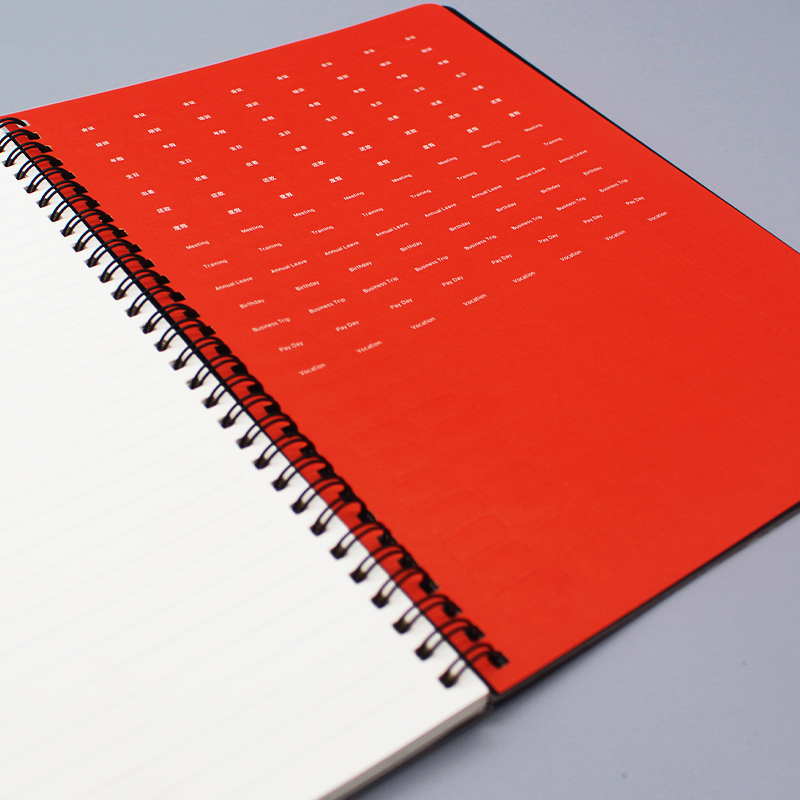12-笔记本不干胶：红色不干胶、半穿模切